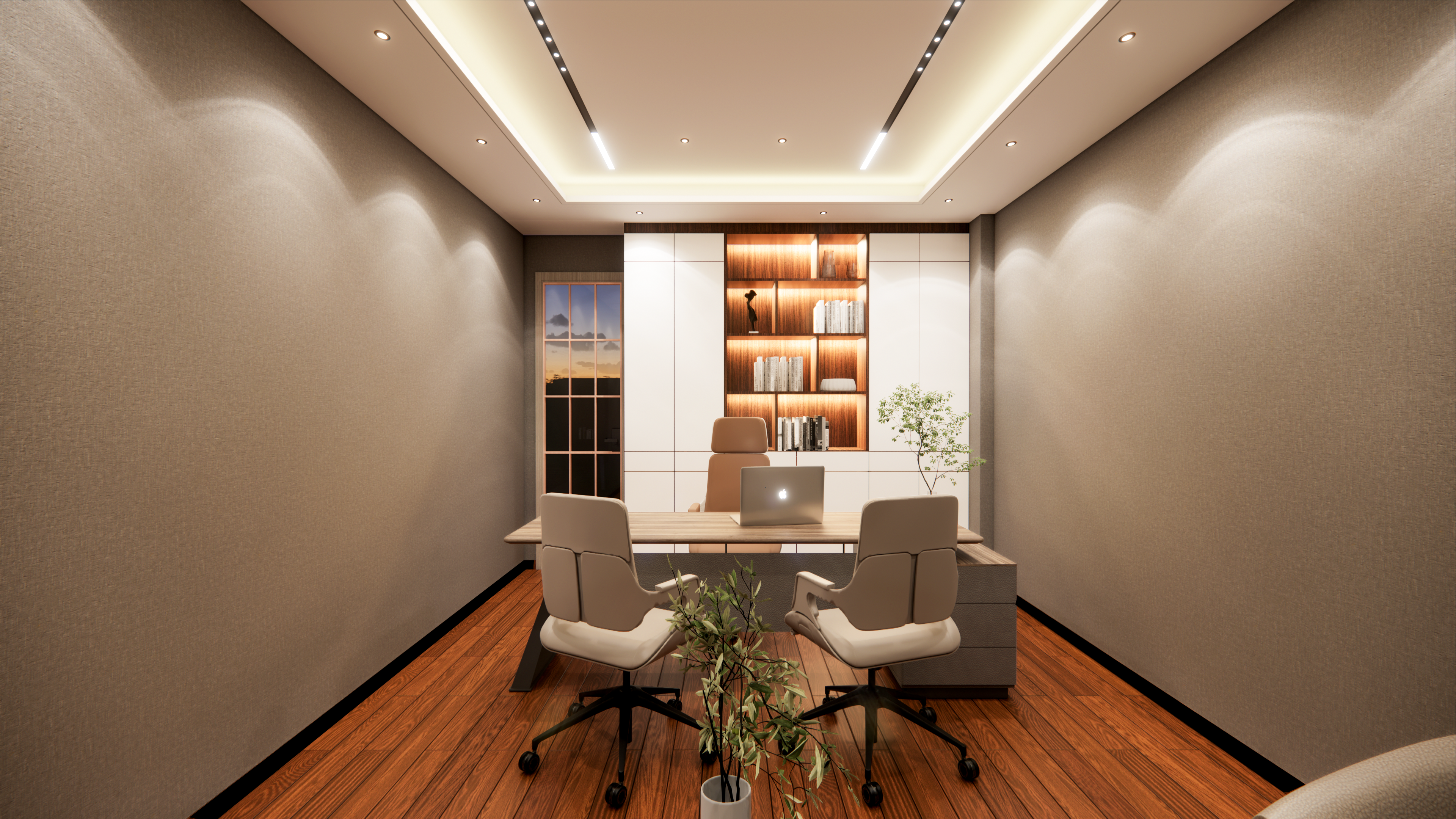 MD room at Bansal Tower co-working space with luxury interior